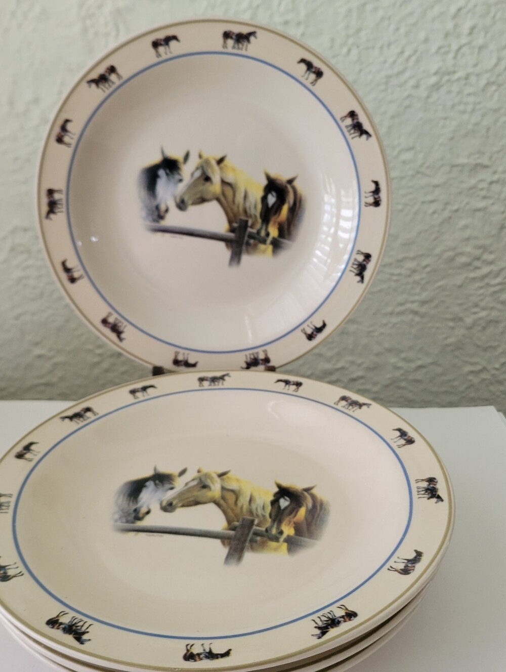 J.Q. Outdoors For Rivers Edge Quarter Horse Plate Set Of 4
